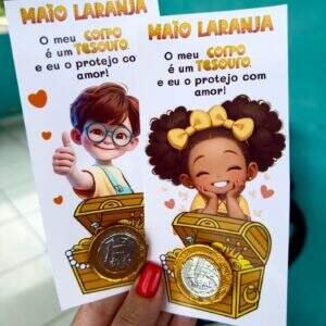 Lembrancinha Maio Laranja