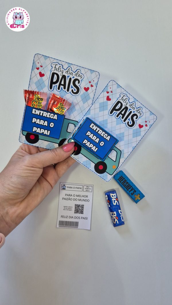 Cartão Lembrancinha Dia Dos Pais - Atividades Alfabetiza