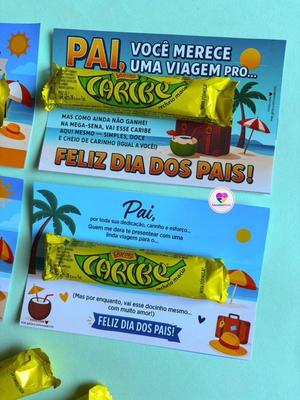 Cartões Dia dos Pais - Caribe - Educativamente - Imagem 6