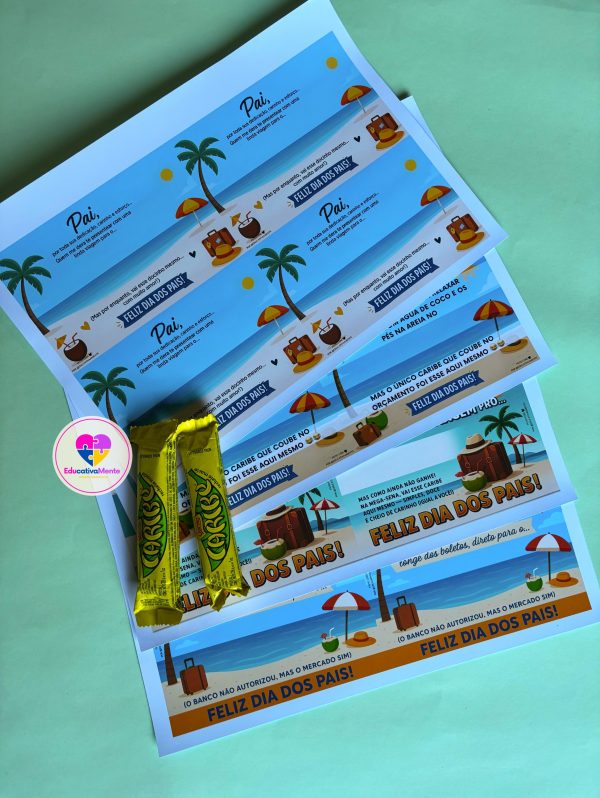 Cartões Dia dos Pais - Caribe - Educativamente - Imagem 2